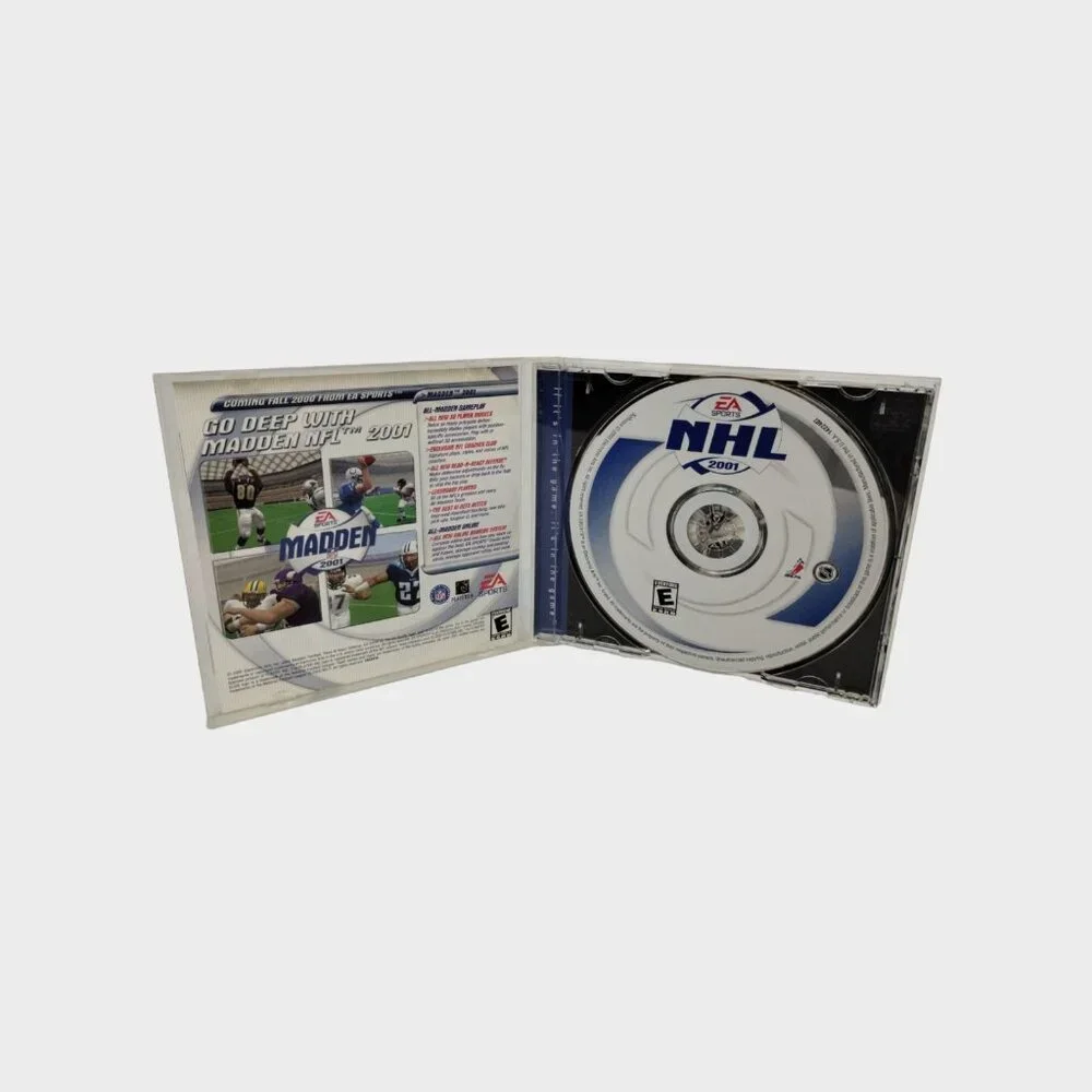 EA Sports NHL 2001 PC, 2000 Complete w/CD Key Vintage Video Game